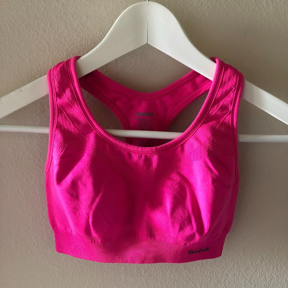 Hot Pink Reebok XXS Sports Bra - Like New